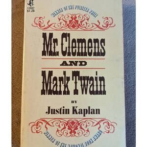 Vintage 1966 Mr. Clemens And Mark Twain A Biography By Justin Kaplan Book Award